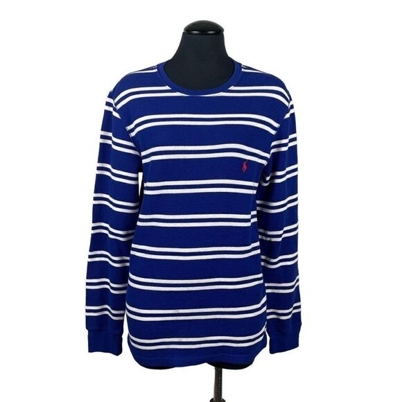 Polo Ralph Lauren Thermal Waffle Knit Long Sleeve Shirt - Women’s M - Picture 1 of 5
